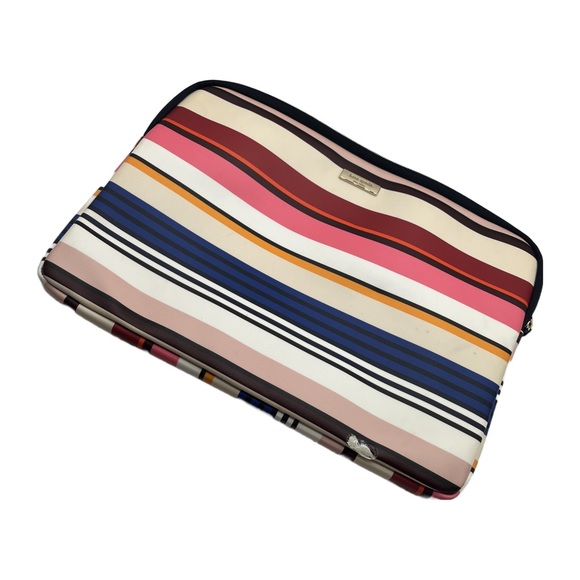 kate spade Handbags - Kate Spade Striped Cow Leather Laptop Sleeve 13”